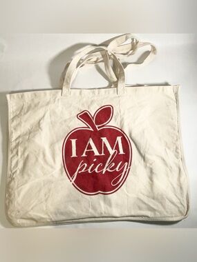 Apple Picking Tote By Bella Bug Canvas Bag “I AM PICKY”